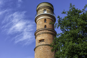 Stock Image: Old Lighthouse in Travemünde Lübeck