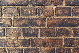 Stock Image: old red brick wall texture