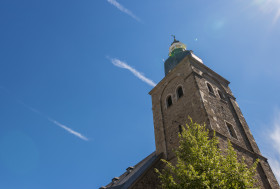 Stock Image: old reformed church wuppertal elberfeld