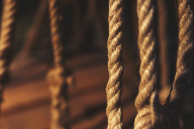 Stock Image: old ropes