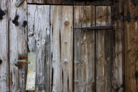 Stock Image: old rustical wood door texture