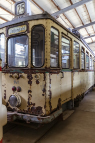 Stock Image: old rusty tram