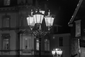 Stock Image: Old street lamp