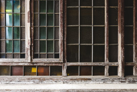 Stock Image: old vintage window