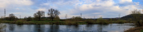 Stock Image: On the banks of the river Ruhr in Hattingen