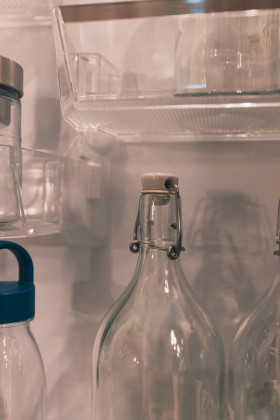 Stock Image: open fridge