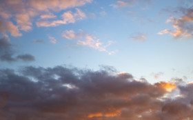 Stock Image: orange blue sky for sky replacement