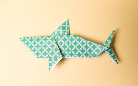 Stock Image: origami shark