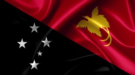 Stock Image: papua new guinea flag