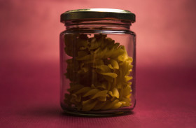 Stock Image: pasta glass