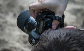 Stock Image: photographer taking photos