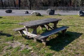 Stock Image: Picnic table