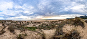 Stock Image: Playa de los Lances Landscape Panorama