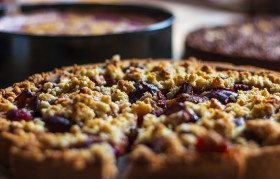 Stock Image: Plum cake