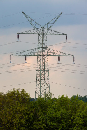 Stock Image: Power pole