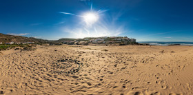 Stock Image: Praia de Monte Clerigo Aljezur Faro Portugal Beach Landscape