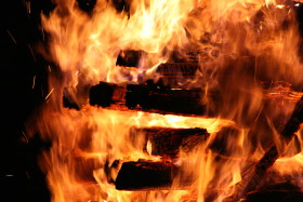 Stock Image: Pyre Fire