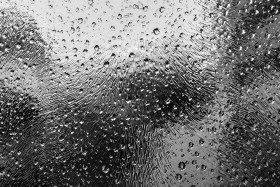 Stock Image: Raindrops on the Window