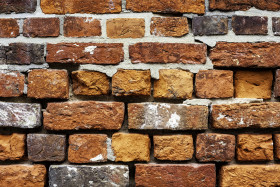 Stock Image: red brick wall background