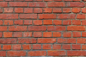 Stock Image: Red brick wall texture
