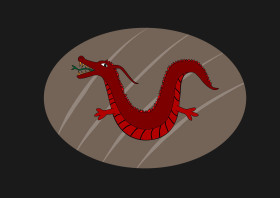 Stock Image: red dragon vector