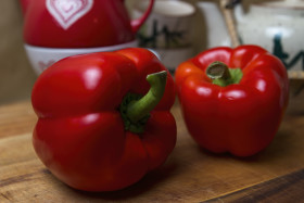 Stock Image: red pepper in the kitchen