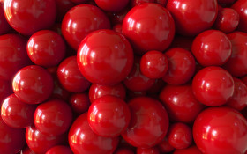 Stock Image: red sphere background