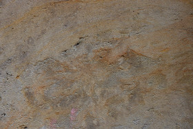 Stock Image: Reddish rock wall texture