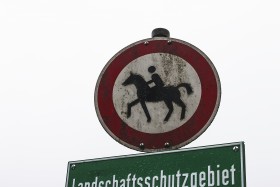Stock Image: riding sign