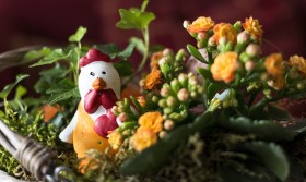 Stock Image: rooster easter decoration