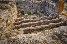 Stock Image: Ruins of a Roman bath