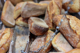 Stock Image: Rustic bread rolls