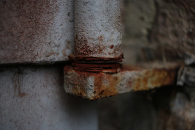 Stock Image: rusty door frame