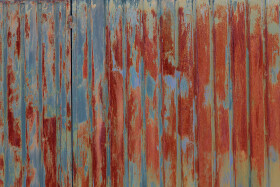 Stock Image: Rusty Garage Door Texture