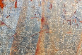 Stock Image: Rusty Metal Container Texture