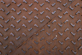 Stock Image: rusty metal floor texture