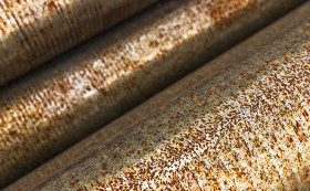 Stock Image: rusty metal pipes