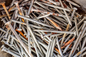 Stock Image: Rusty nails