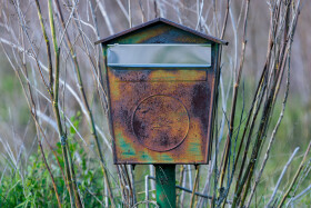 Stock Image: Rusty old mailbox