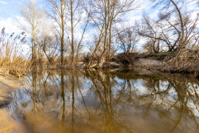 Stock Image: San miguel del pino douro river in spain