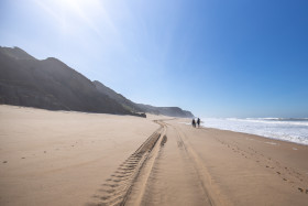 Stock Image: Sandy beach in Portugal