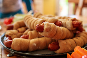 Stock Image: Sausages in a blanket