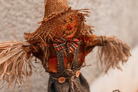 Stock Image: scarecrow - autumn decoration