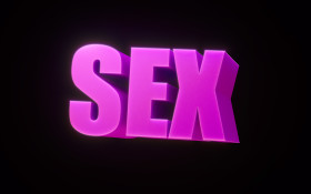Stock Image: sex word pink