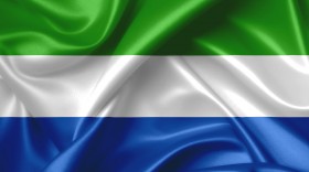 Stock Image: sierra leone flag