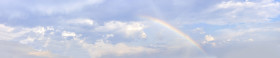 Stock Image: Sky replacement Rainbow Sky