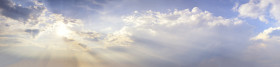 Stock Image: Sky replacement Sunny blue sky with beautiful clouds