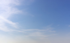 Stock Image: Sky replacement Sunny blue sky with thin clouds