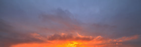 Stock Image: Sky replacement sunset golden hour