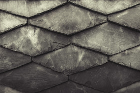 Stock Image: slate stone wall texture background